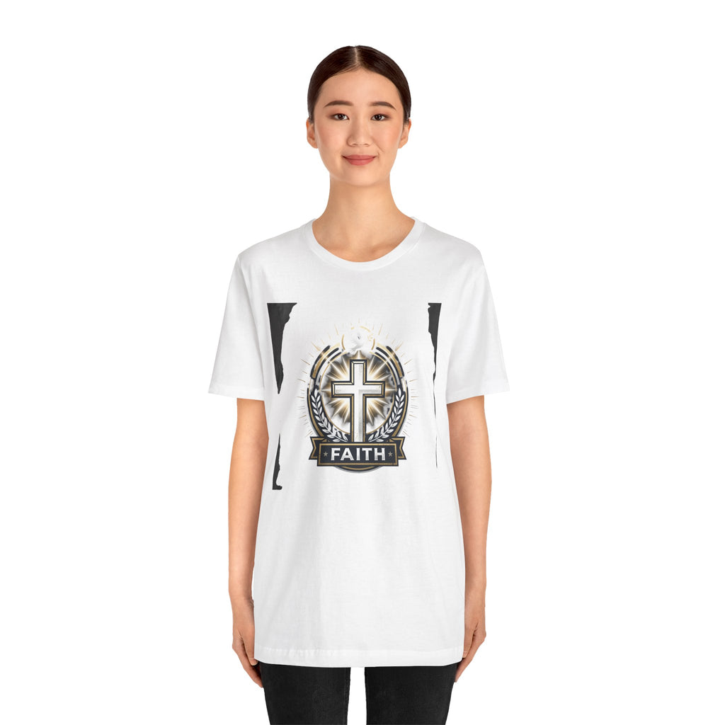 Faith Cross Emblem T-Shirt | Christian Symbol tee