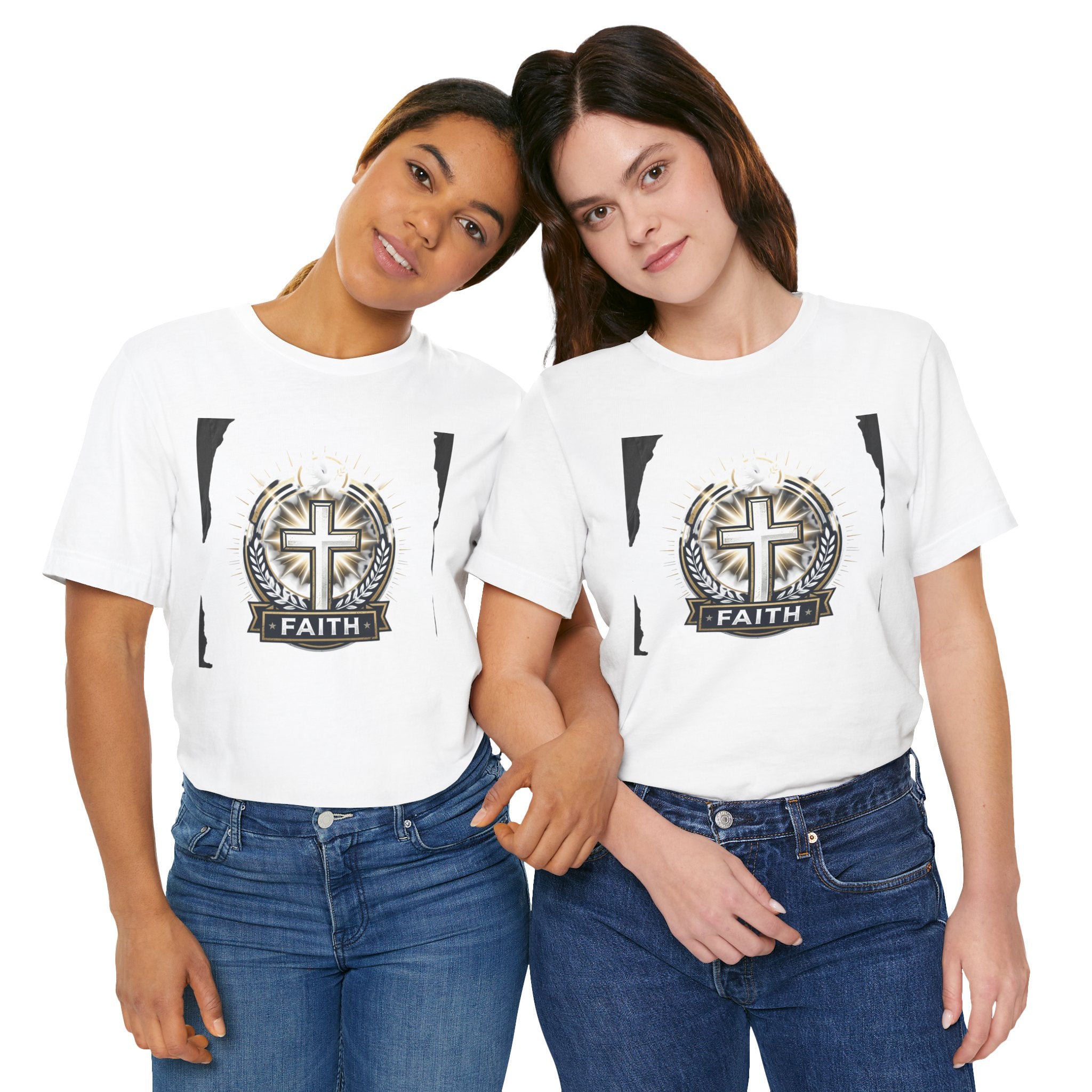 Faith Cross Emblem T-Shirt | Christian Symbol tee