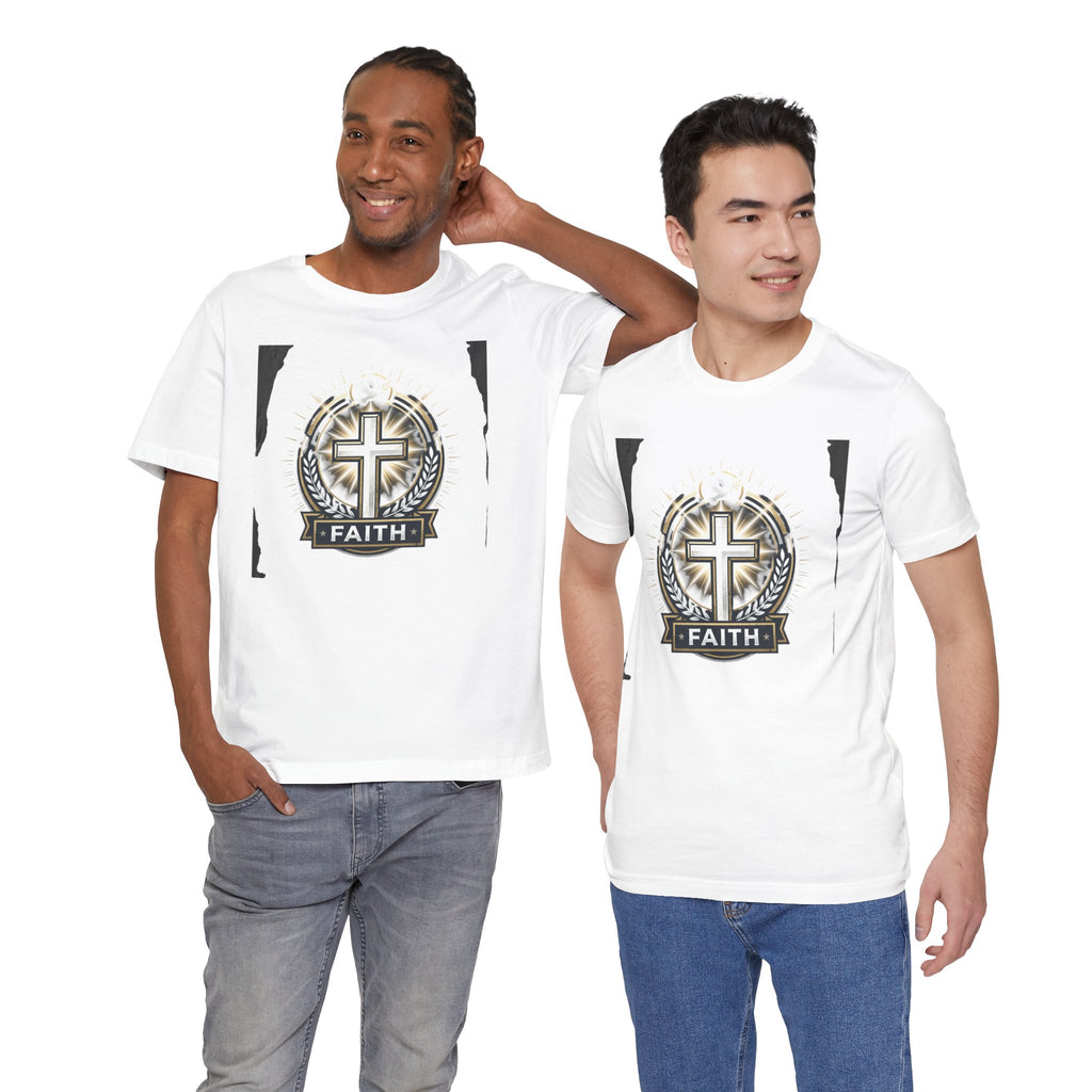 Faith Cross Emblem T-Shirt | Christian Symbol tee