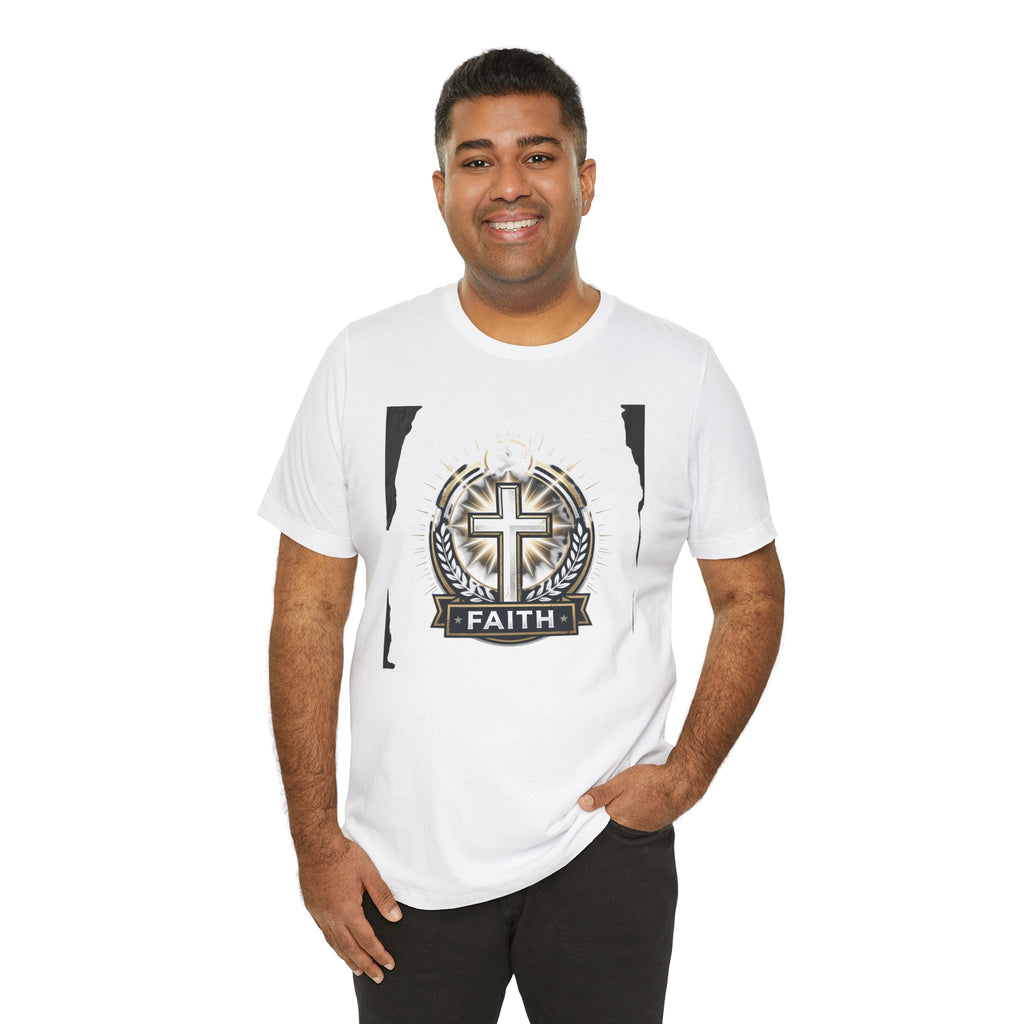 Faith Cross Emblem T-Shirt | Christian Symbol tee