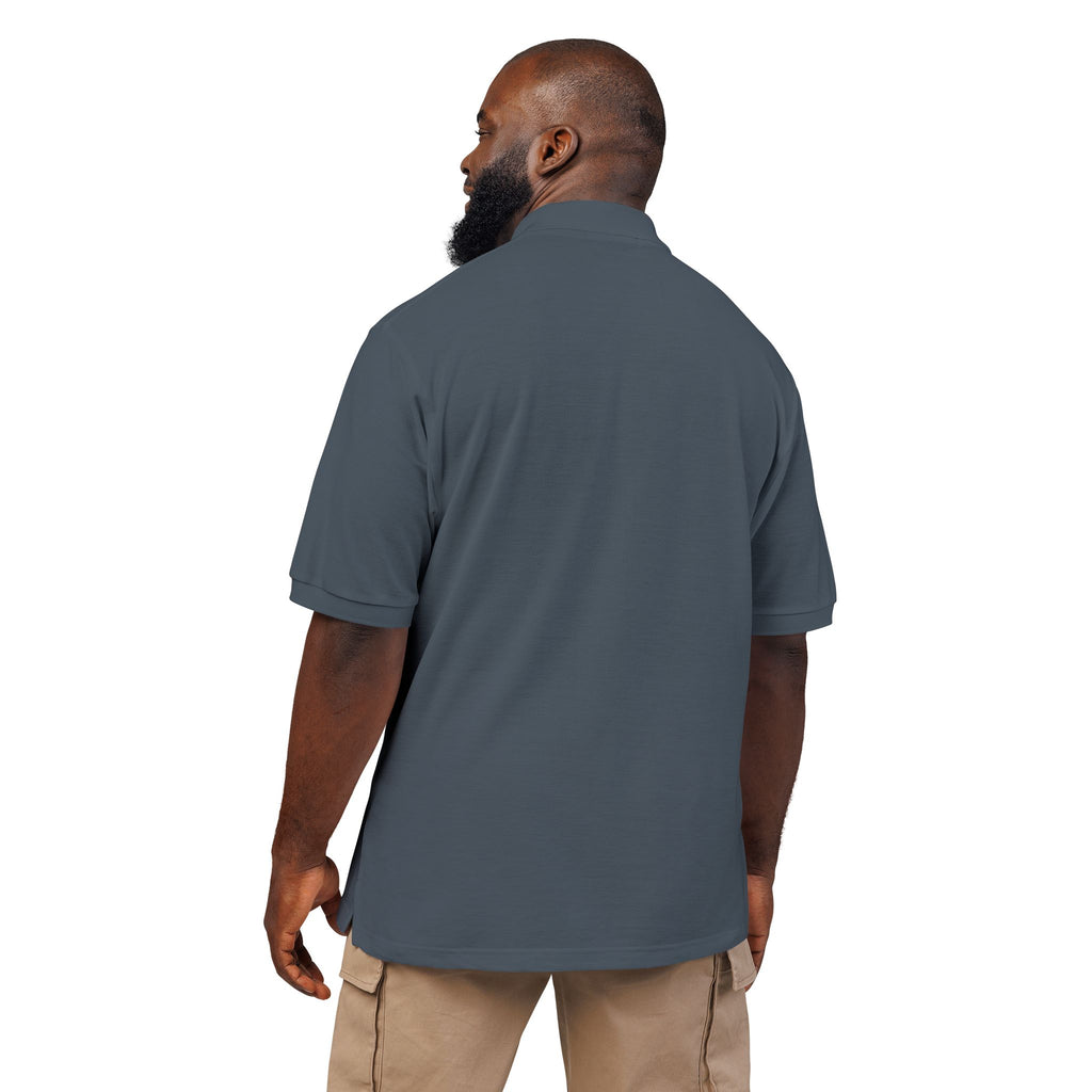Floral Wreath Embroidered Polo