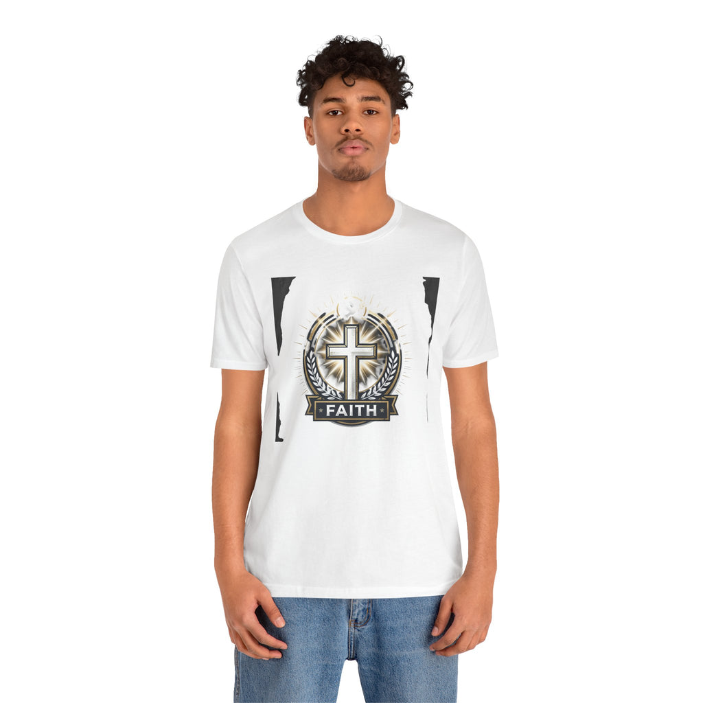 Faith Cross Emblem T-Shirt | Christian Symbol tee