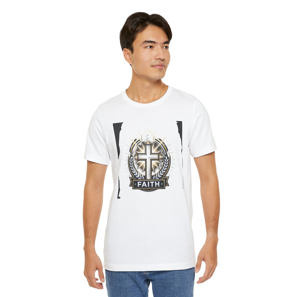 Faith Cross Emblem T-Shirt | Christian Symbol tee