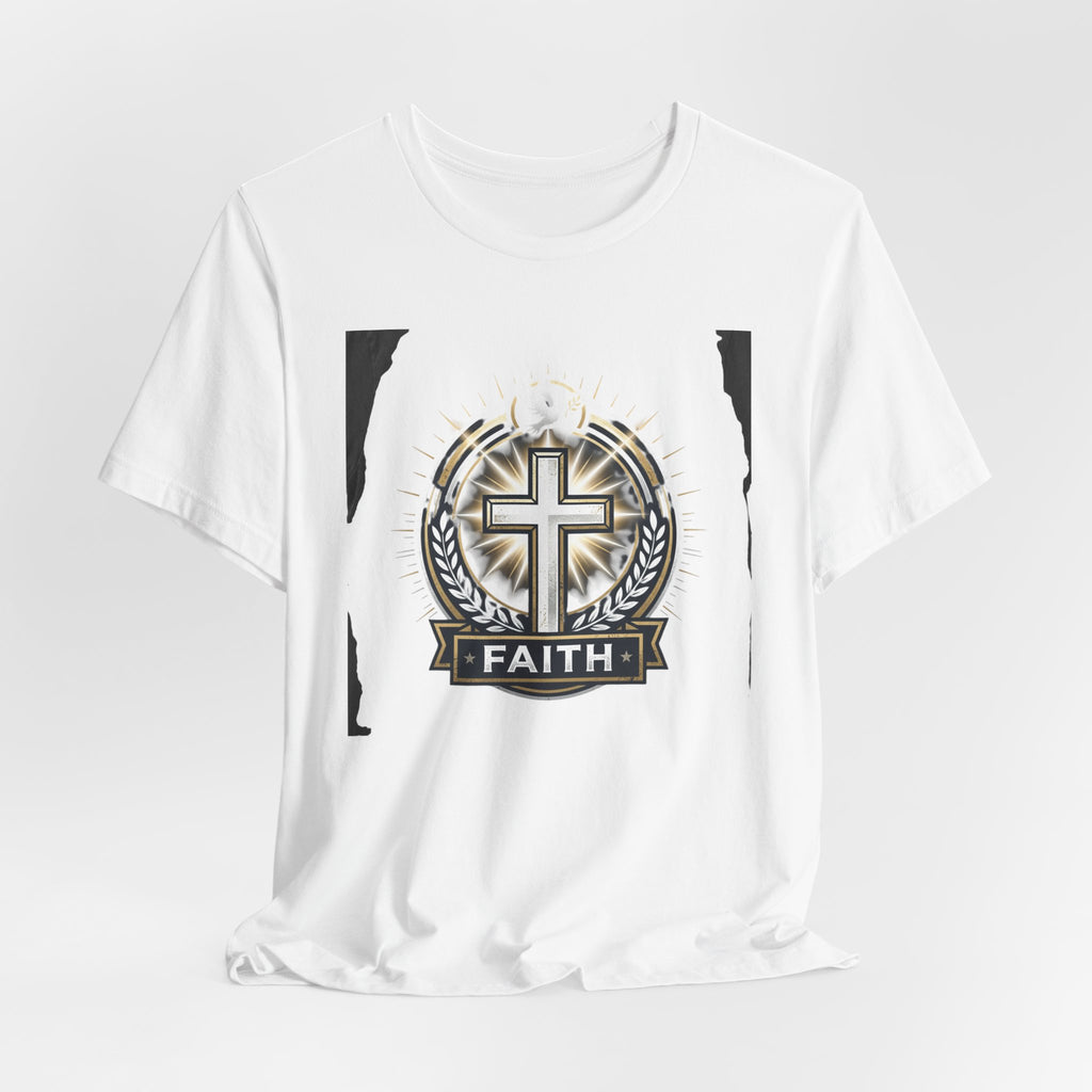 Faith Cross Emblem T-Shirt | Christian Symbol tee