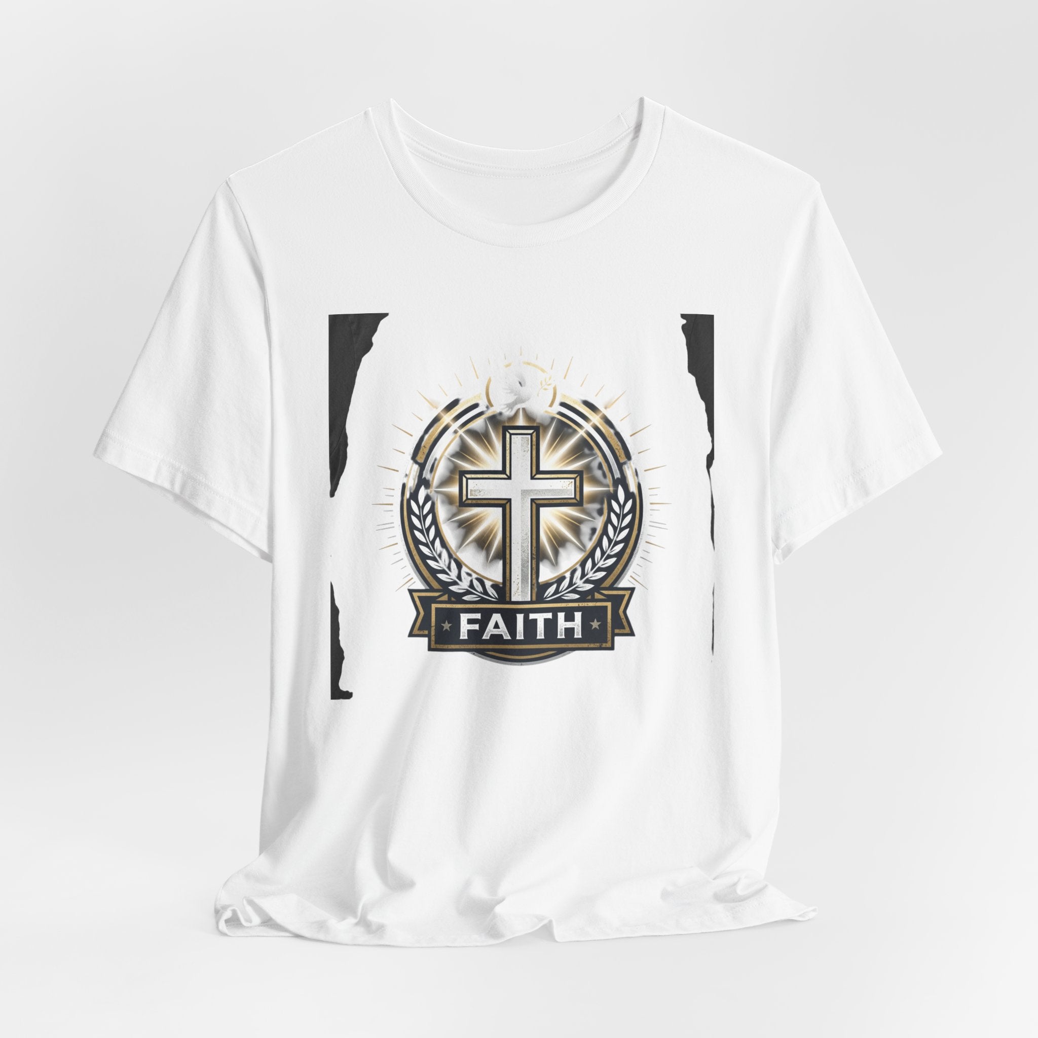 Faith Cross Emblem T-Shirt | Christian Symbol tee