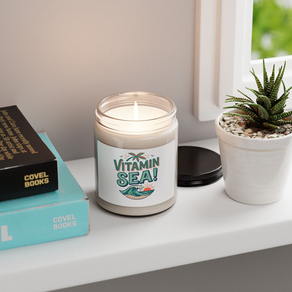 Vitamin Sea! Scented Soy Candle — 9oz Beachy Aromatherapy Jar