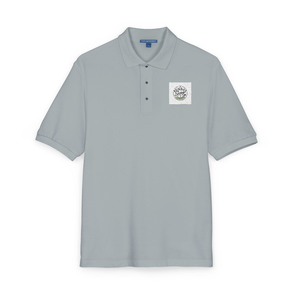 Floral Wreath Embroidered Polo