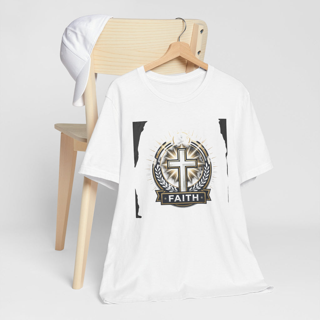 Faith Cross Emblem T-Shirt | Christian Symbol tee