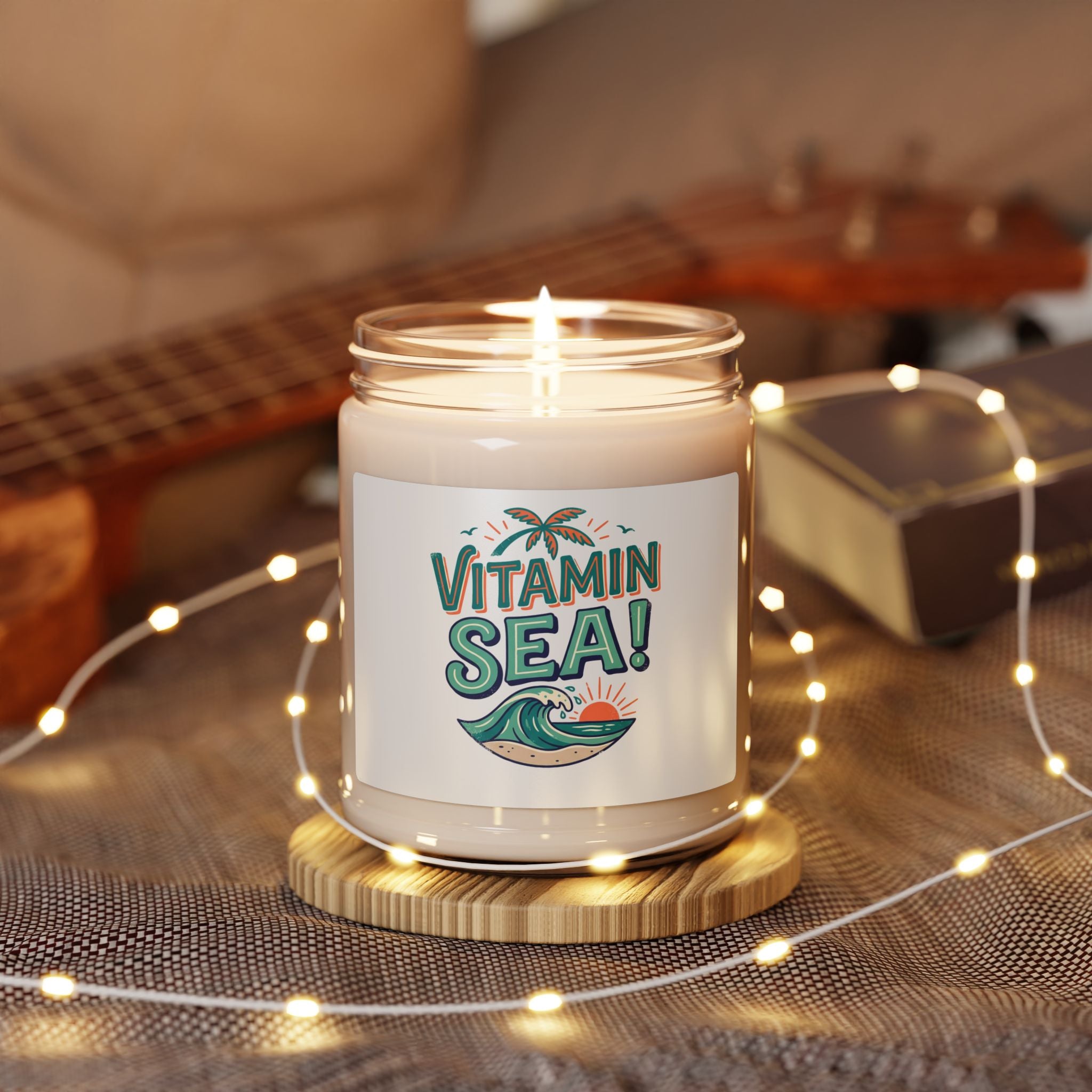 Vitamin Sea! Scented Soy Candle — 9oz Beachy Aromatherapy Jar