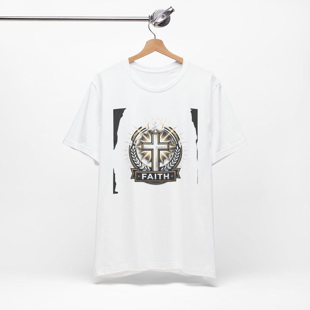 Faith Cross Emblem T-Shirt | Christian Symbol tee