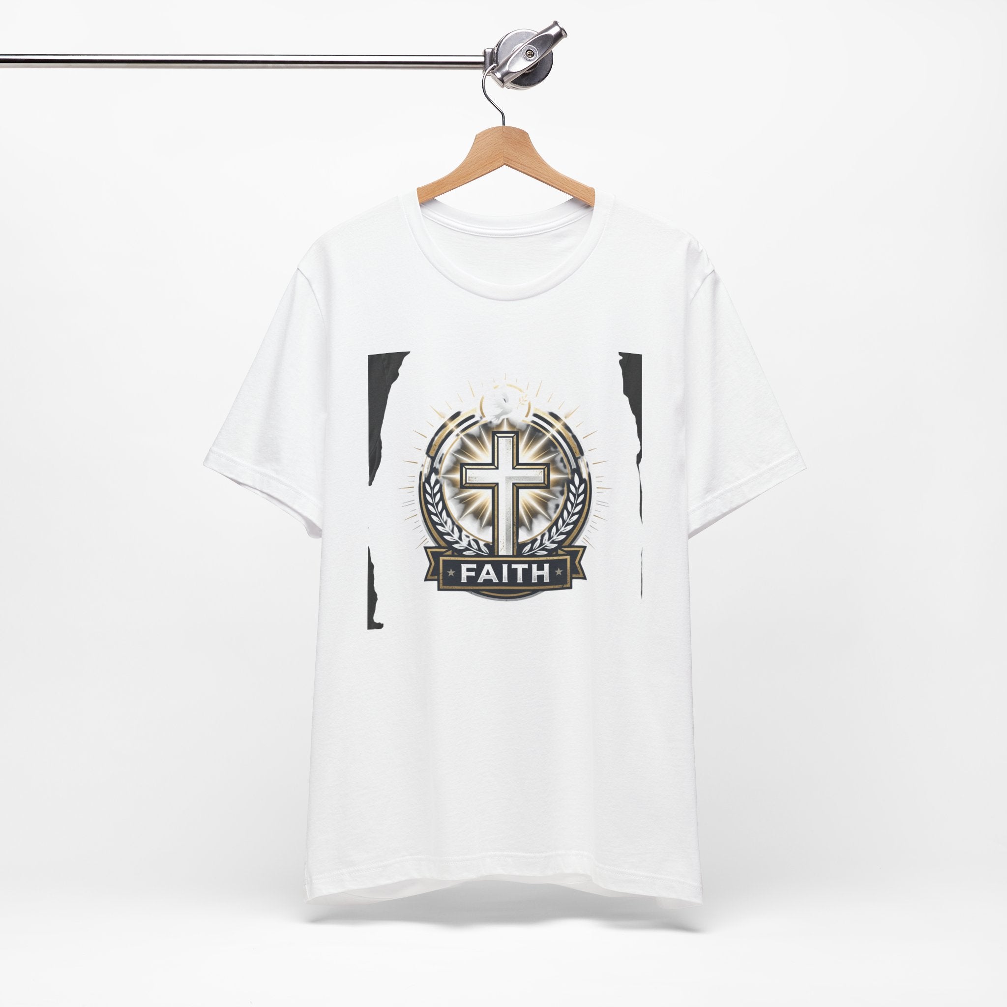 Faith Cross Emblem T-Shirt | Christian Symbol tee