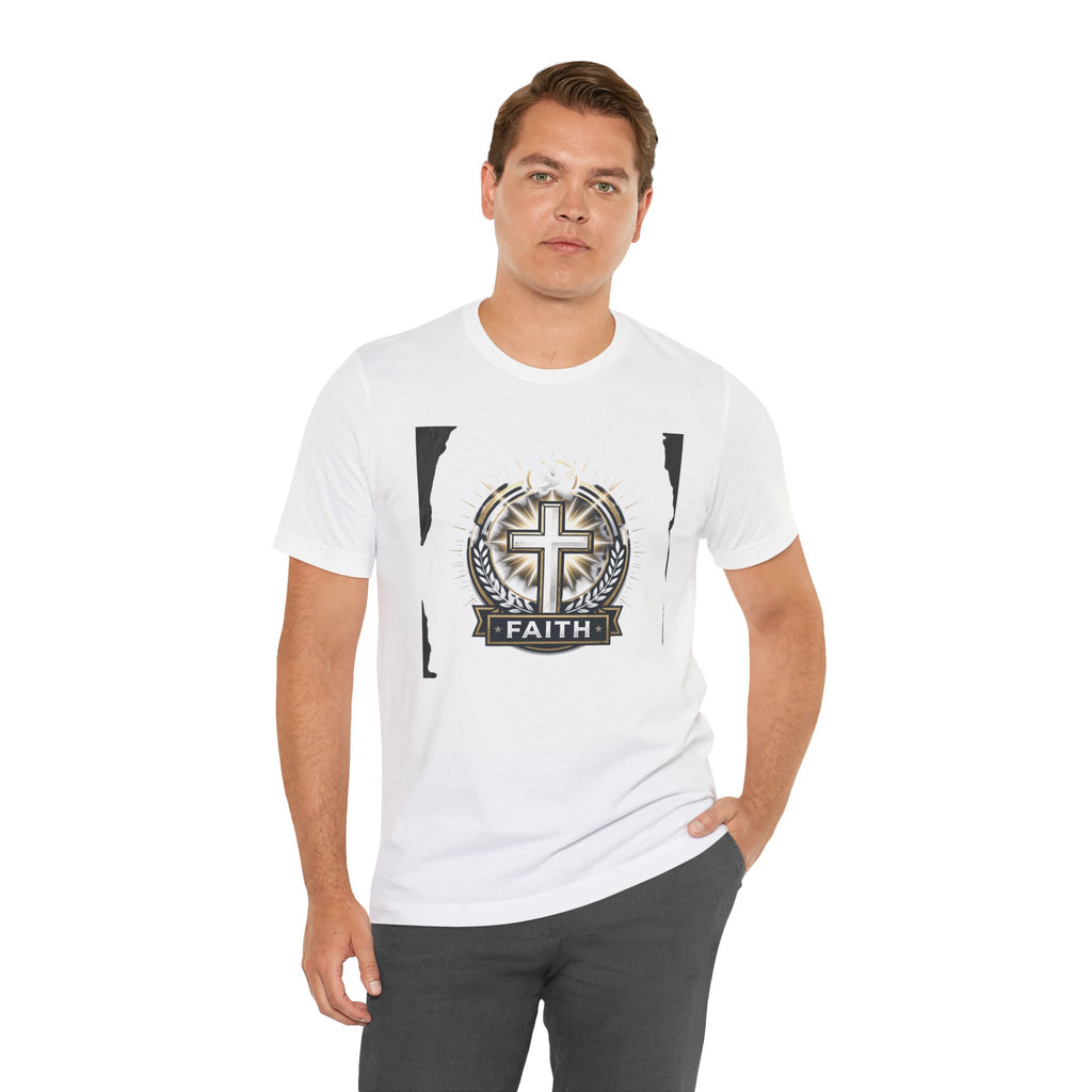 Faith Cross Emblem T-Shirt | Christian Symbol tee