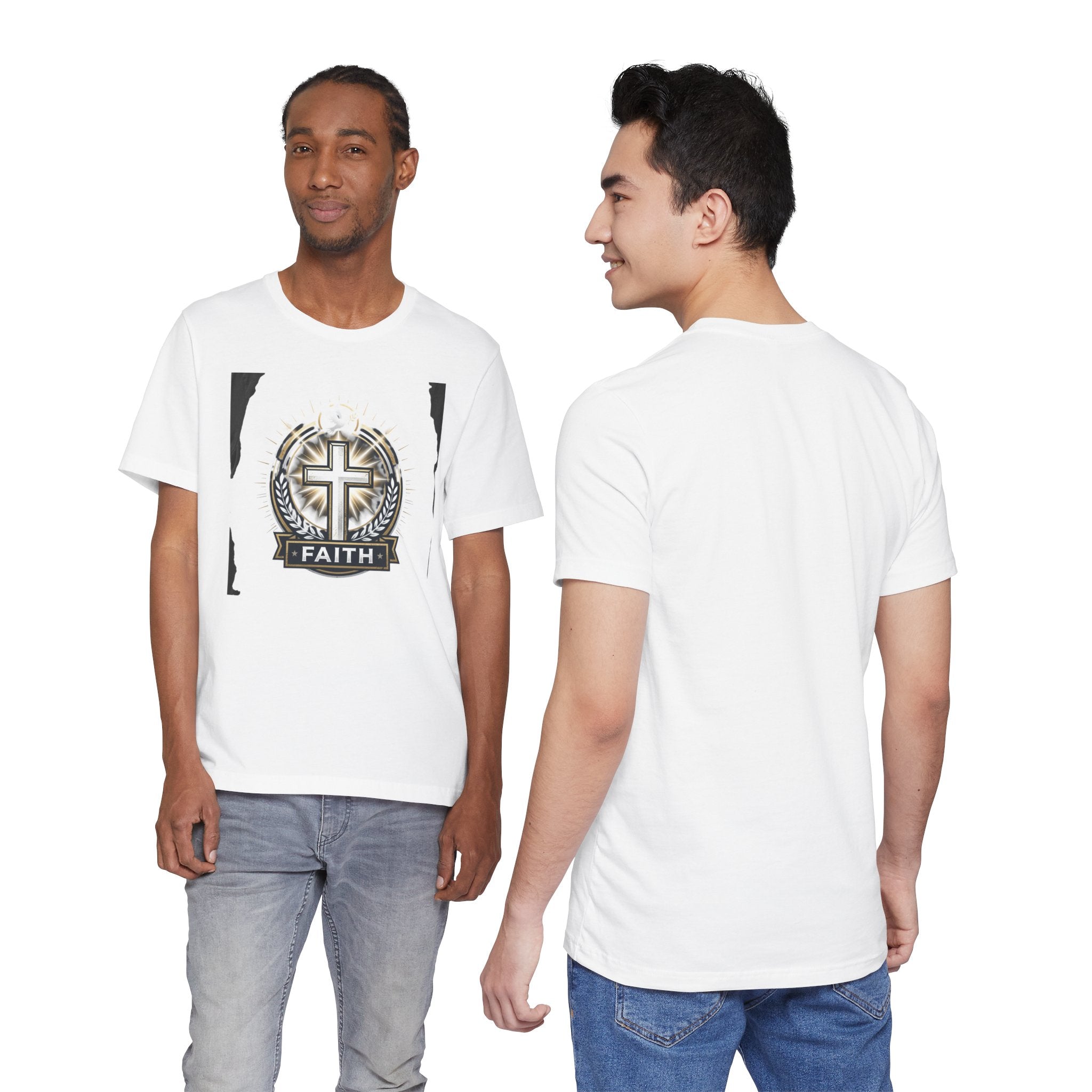 Faith Cross Emblem T-Shirt | Christian Symbol tee