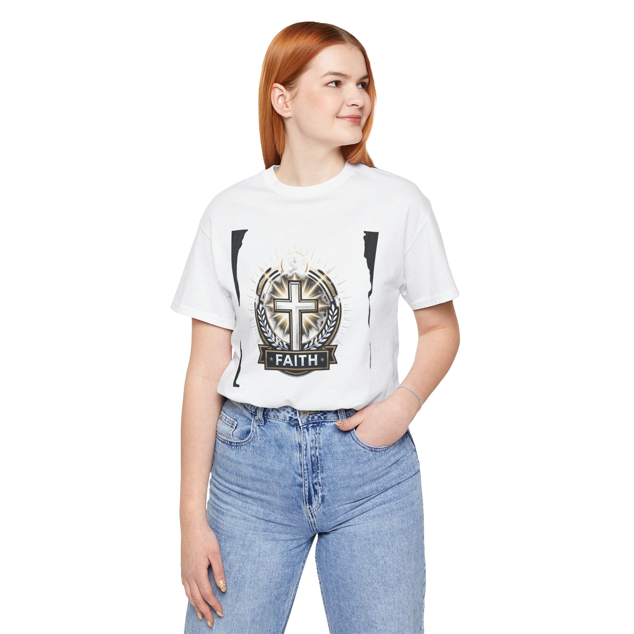 Faith Cross Emblem T-Shirt | Christian Symbol tee