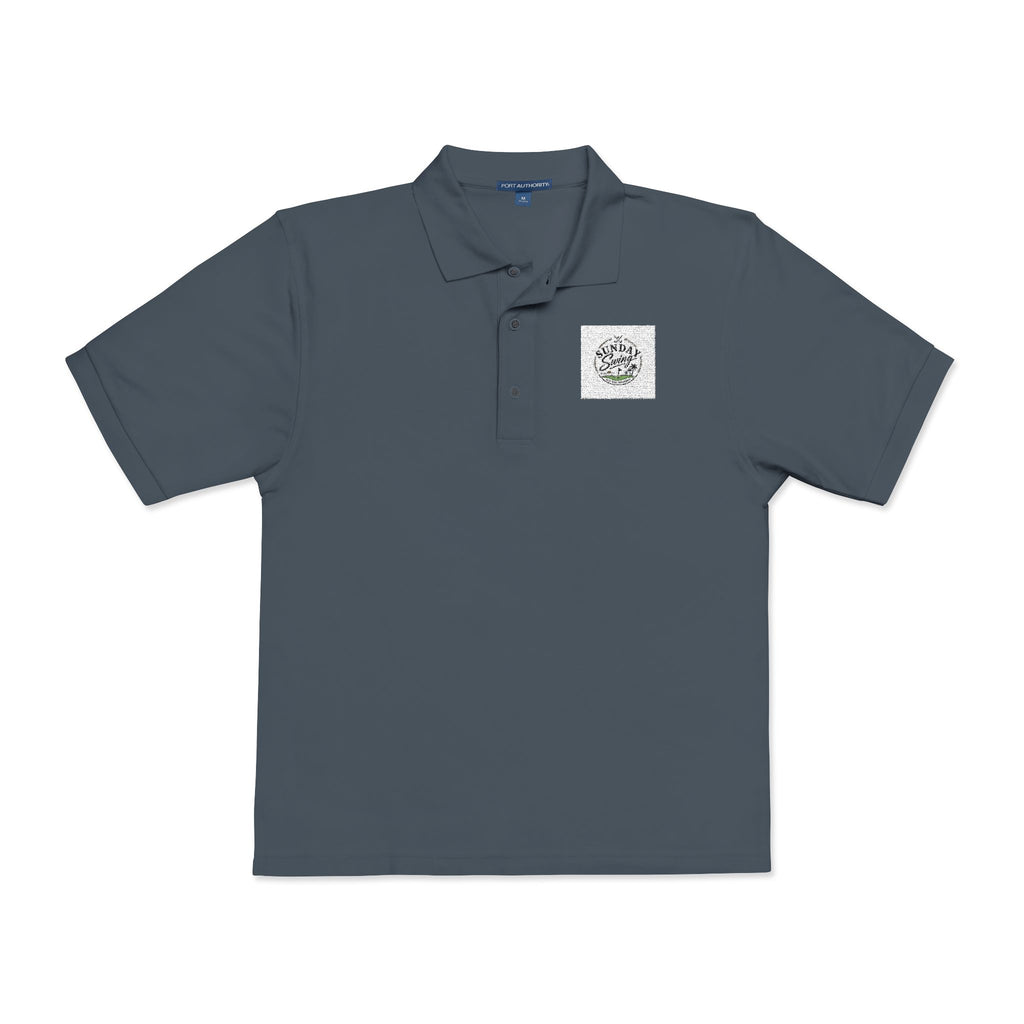Floral Wreath Embroidered Polo