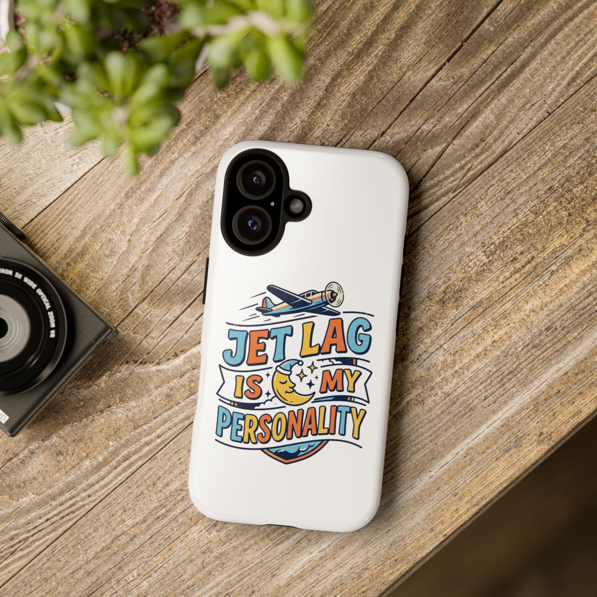 Jet Lag Is My Personality phone case | travel airplane design