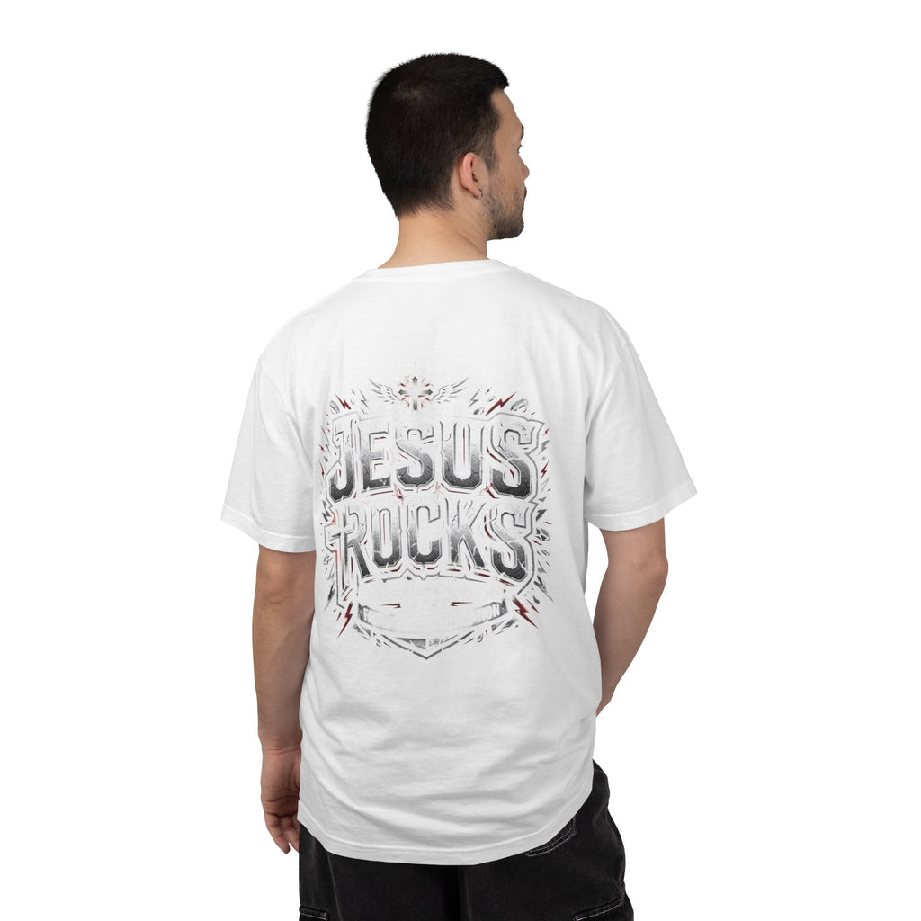 Jesus Rocks T-Shirt | Christian Faith Cross Graphic