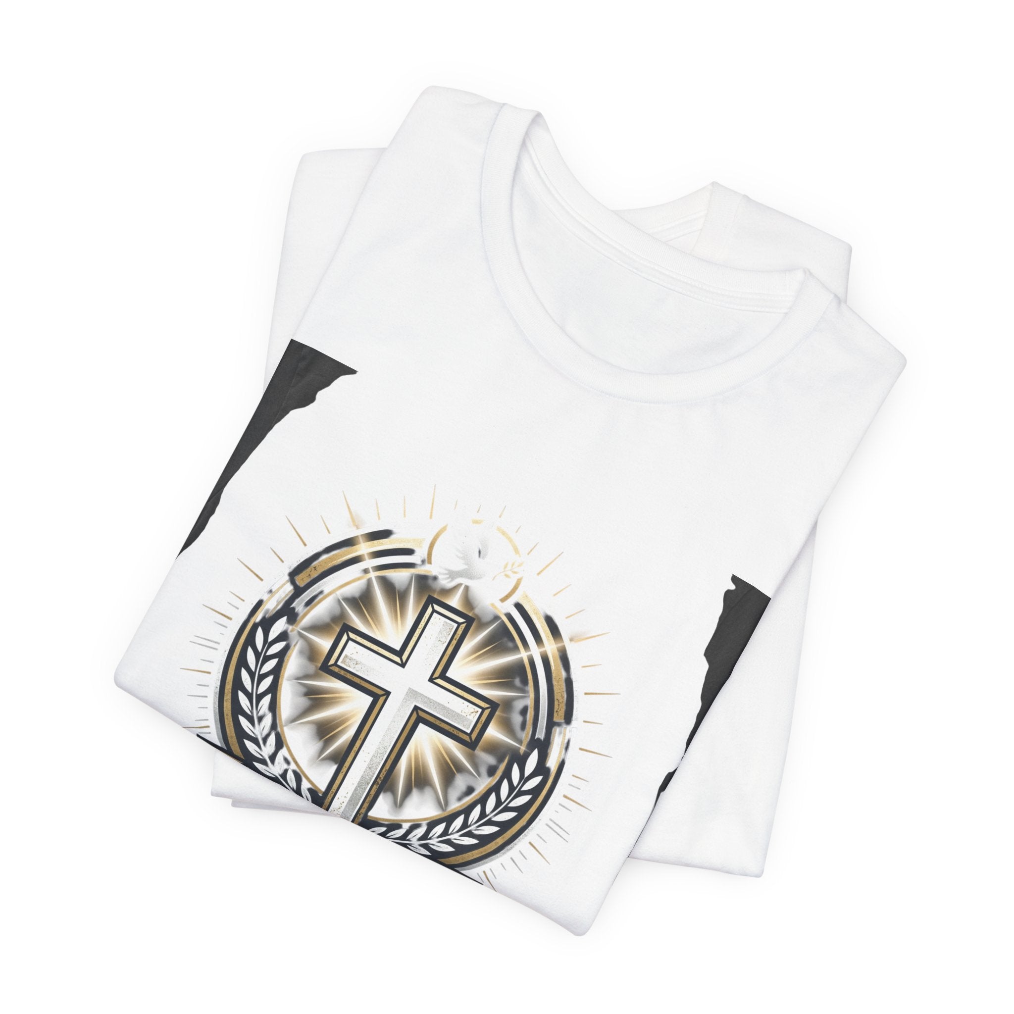 Faith Cross Emblem T-Shirt | Christian Symbol tee