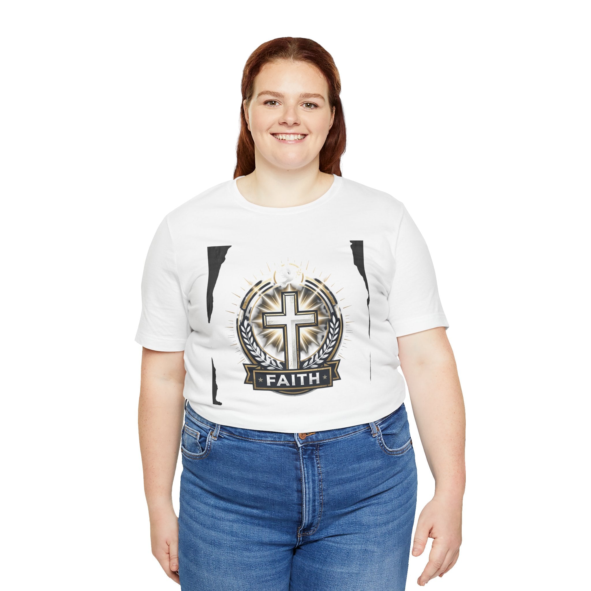 Faith Cross Emblem T-Shirt | Christian Symbol tee
