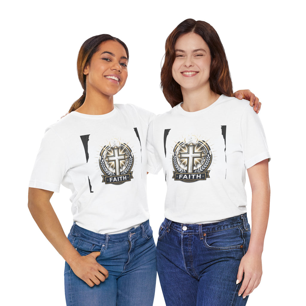 Faith Cross Emblem T-Shirt | Christian Symbol tee