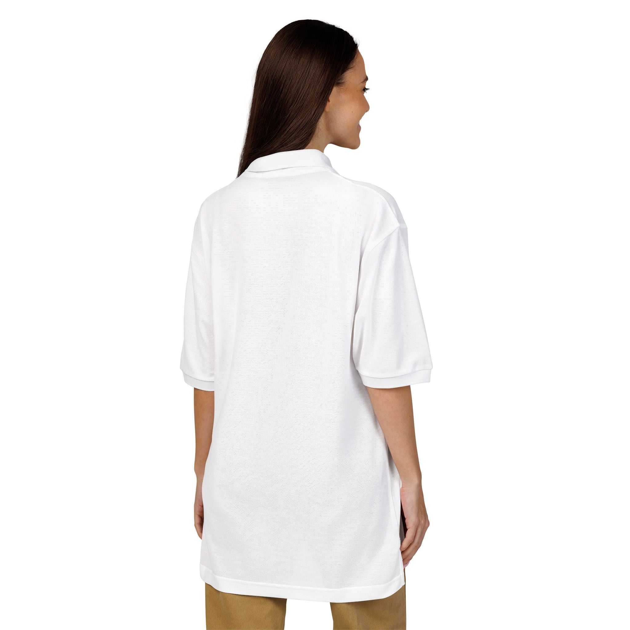 Floral Wreath Embroidered Polo