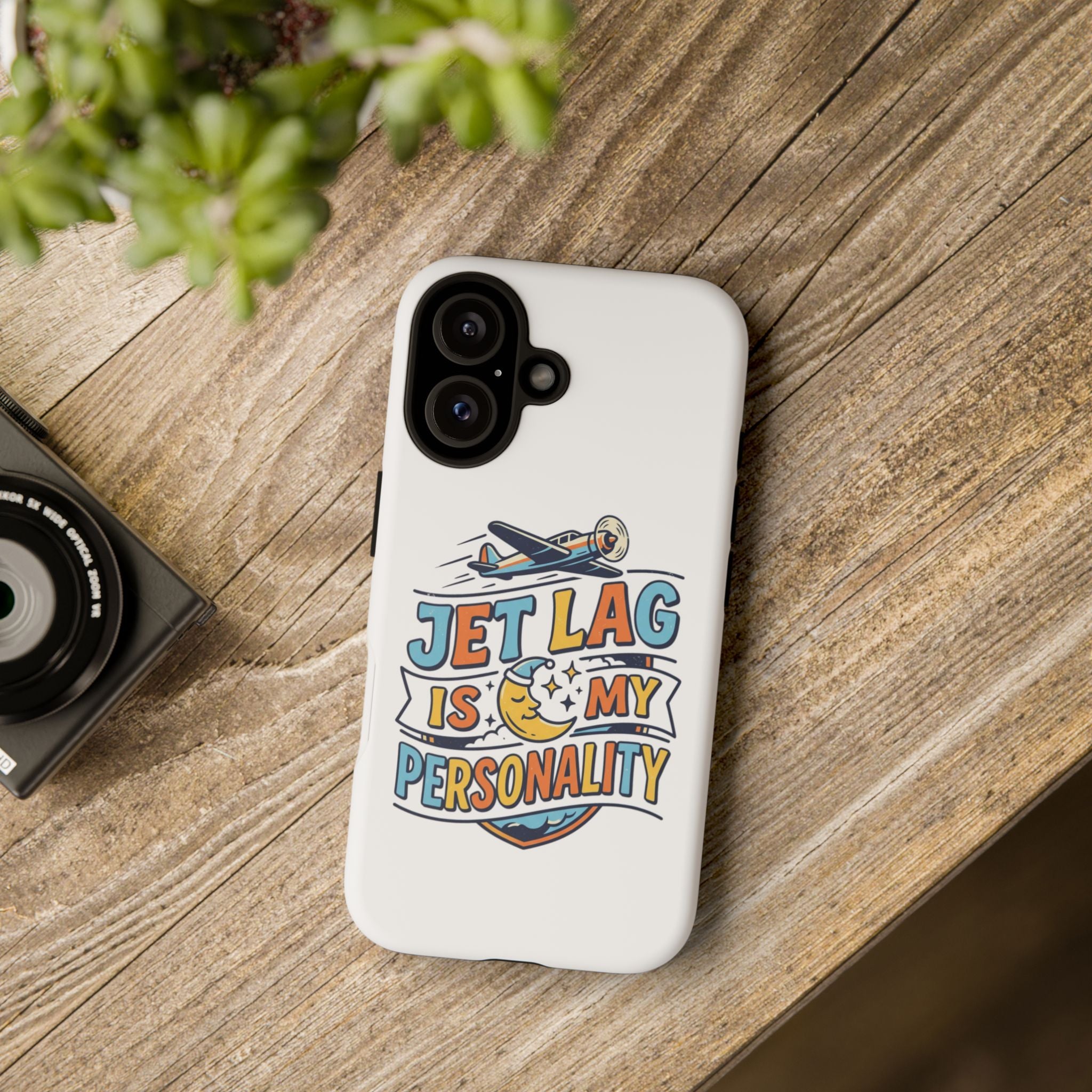 Jet Lag Is My Personality phone case | travel airplane design