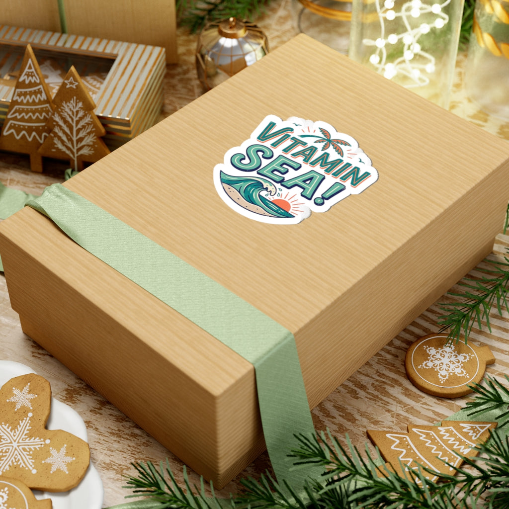 Vitamin Sea Kiss-Cut Sticker – Beach Wave Surf Decal