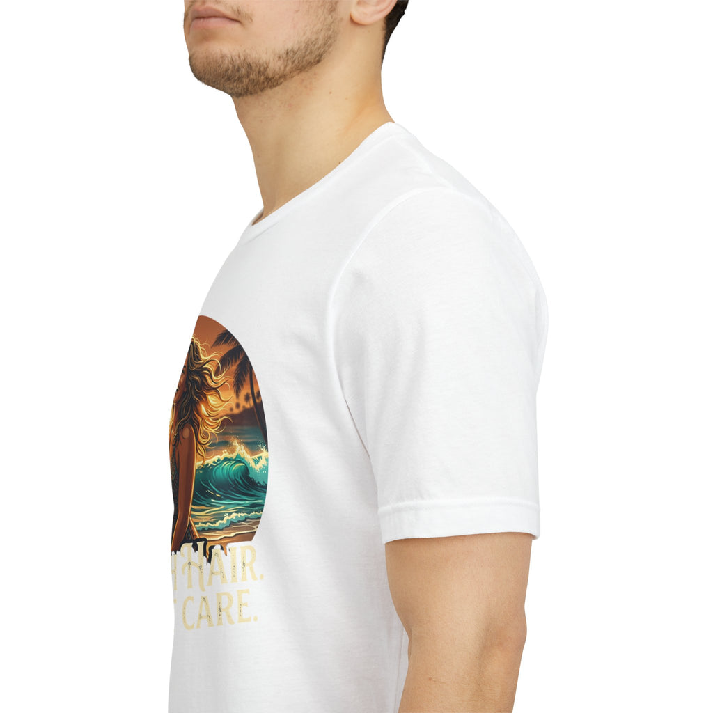 Beach Hair Don’t Care T-Shirt | Surf Sunset Graphic Tee