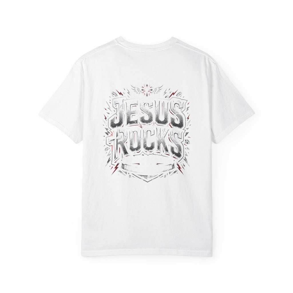 Jesus Rocks T-Shirt | Christian Faith Cross Graphic