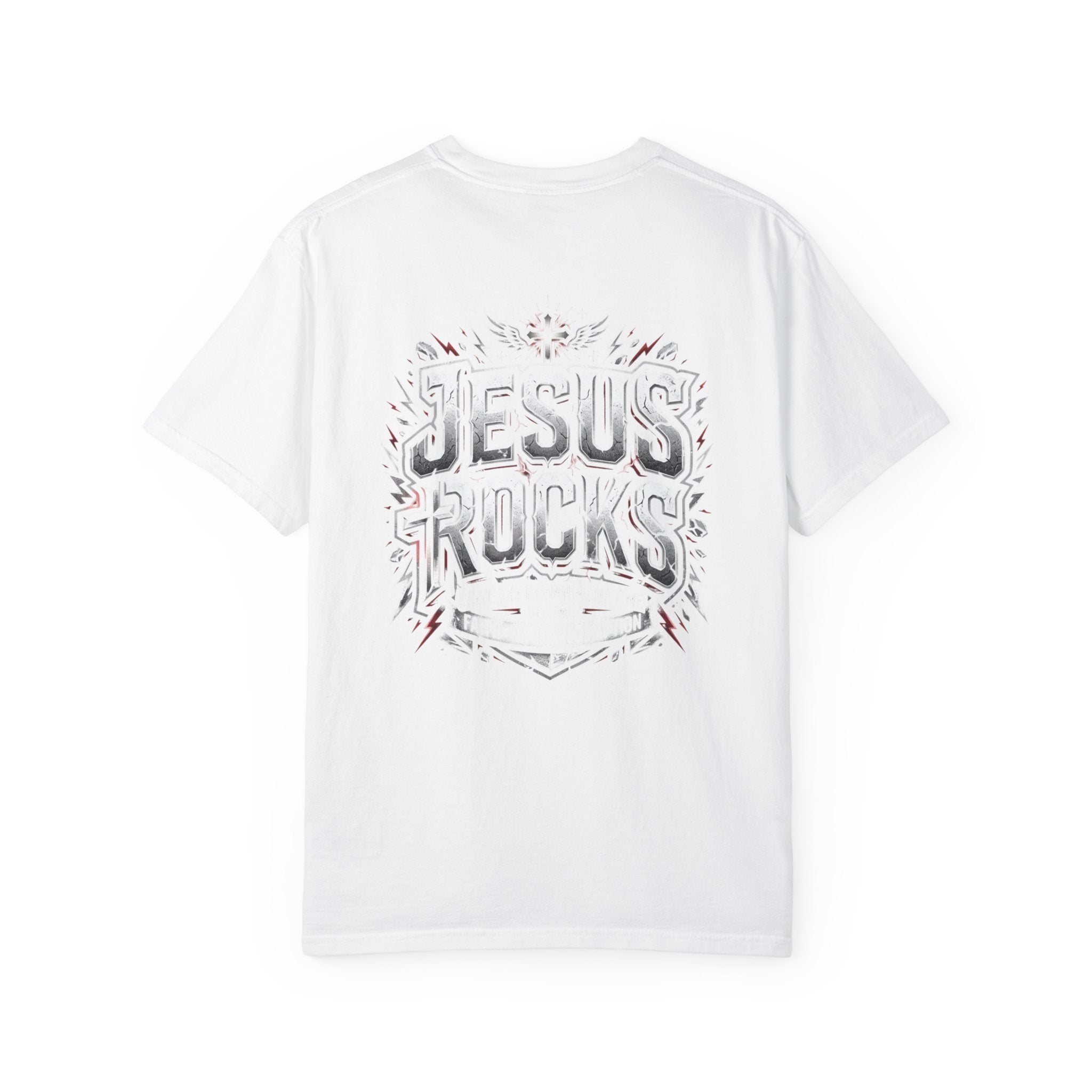 Jesus Rocks T-Shirt | Christian Faith Cross Graphic