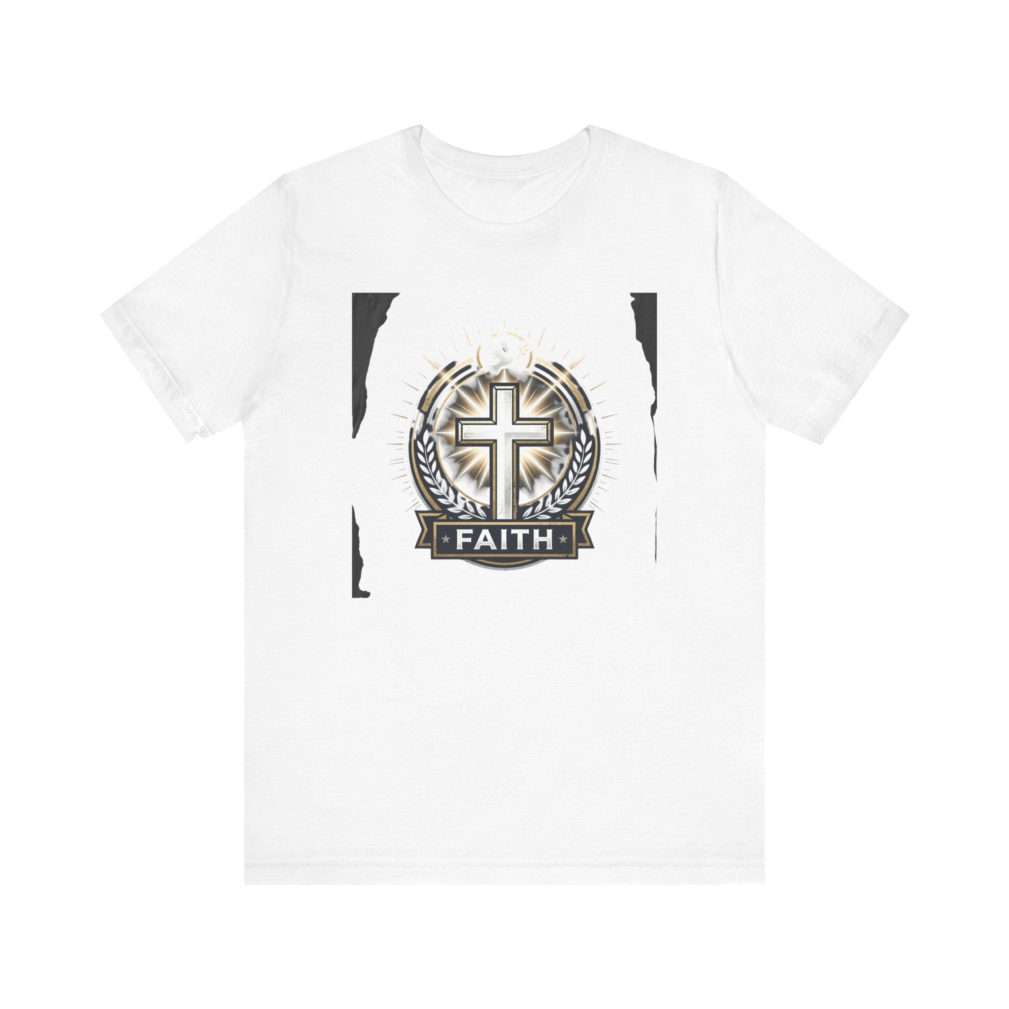 Faith Cross Emblem T-Shirt | Christian Symbol tee